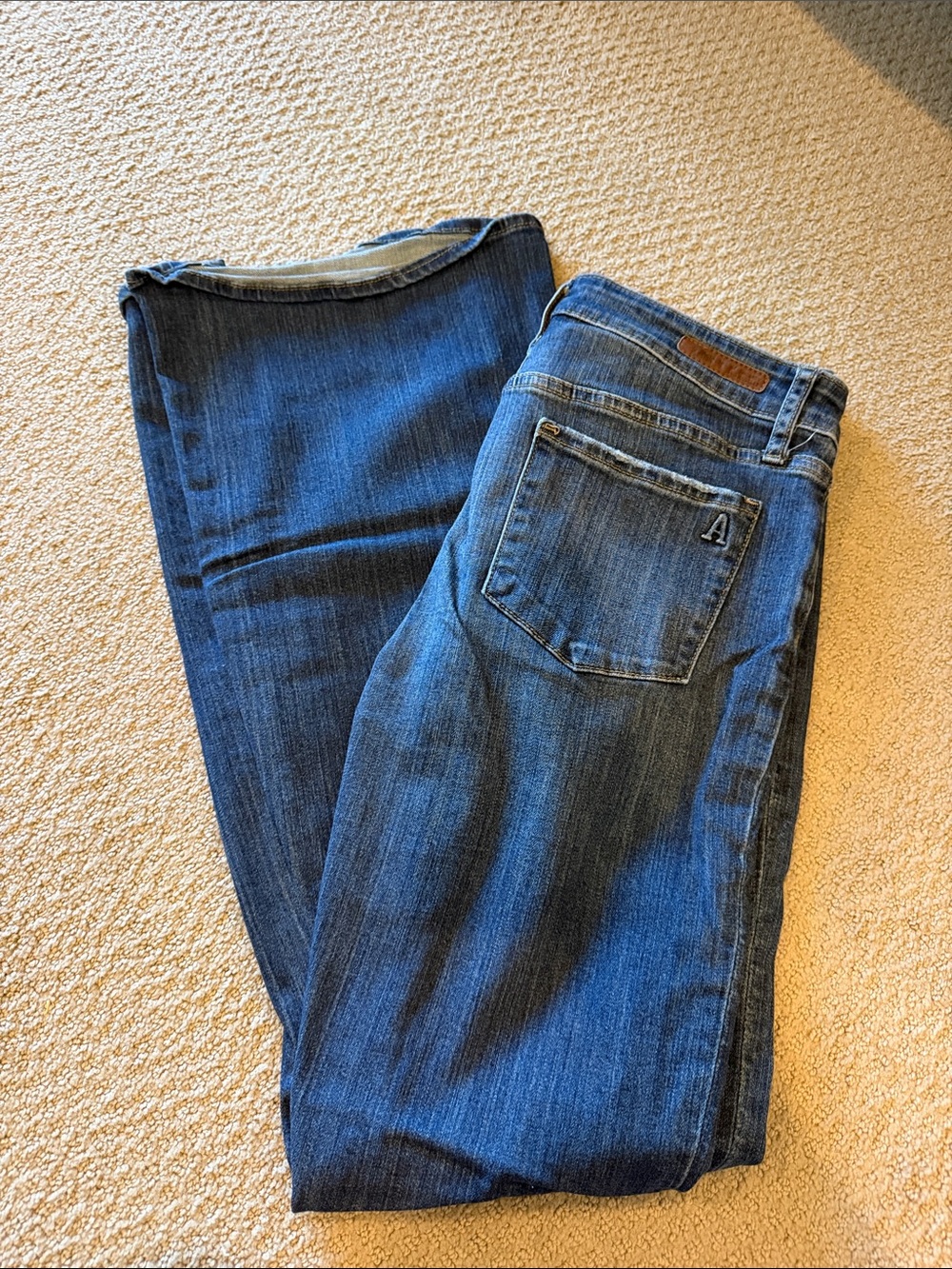 Articles Of Society Women’s Straight Leg Jeans in Dark Blue